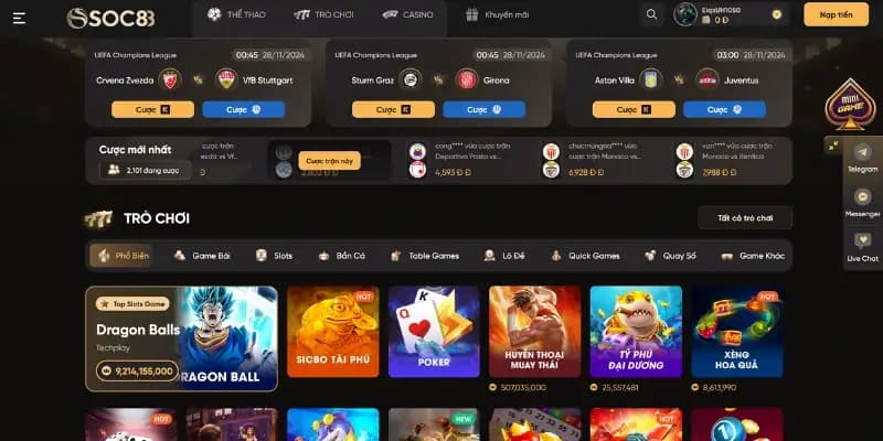 trò chơi Tổng quan về trò chơi SOC88